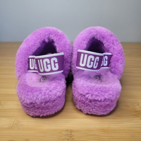 ugg fluff yeah slides Womens Size 6 Youth 4 Berrylicious Purple comfy lounge - Picture 5 of 9